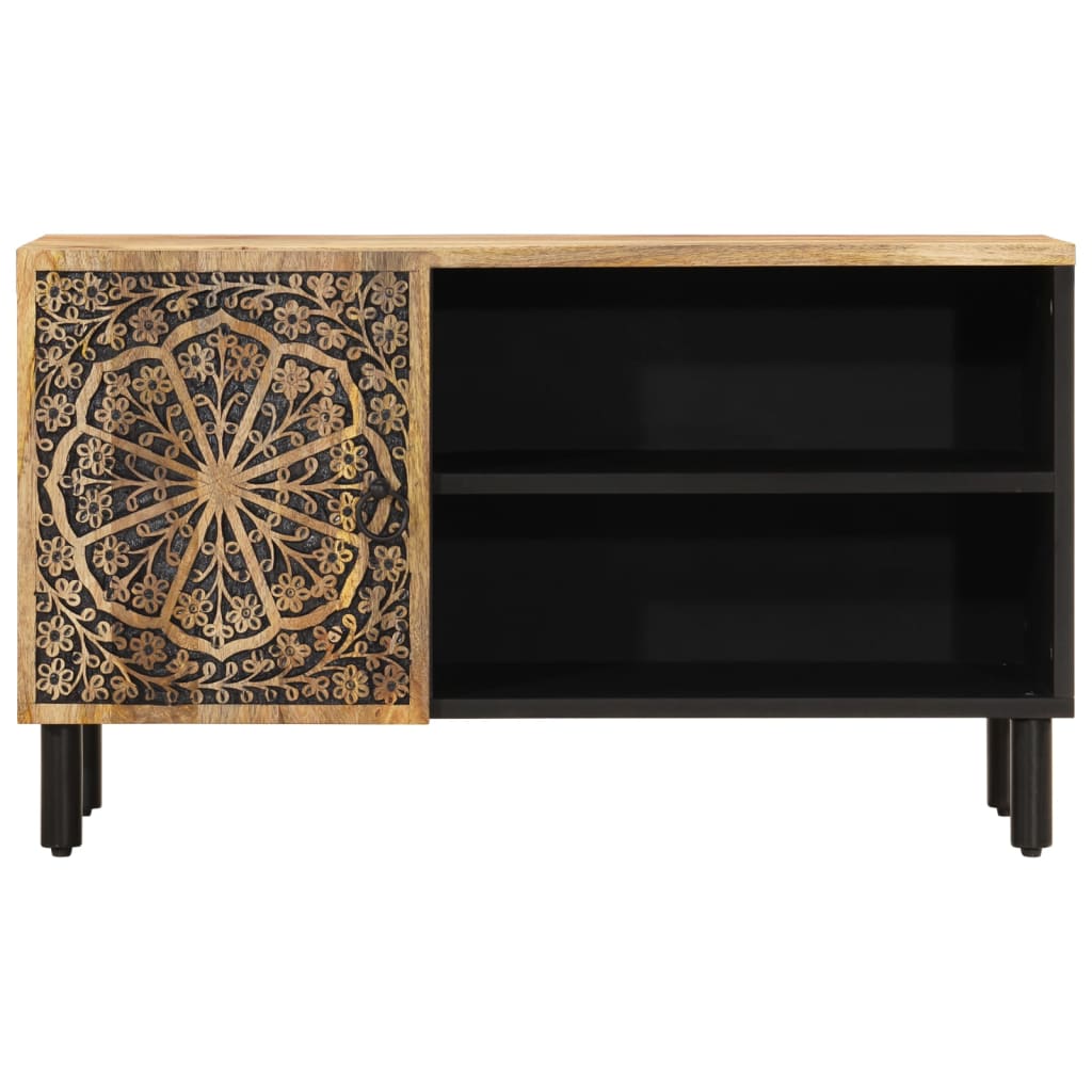Tv Skříňka 80 X 31 X 46 Cm Masivní Mangovníkové Dřevo
