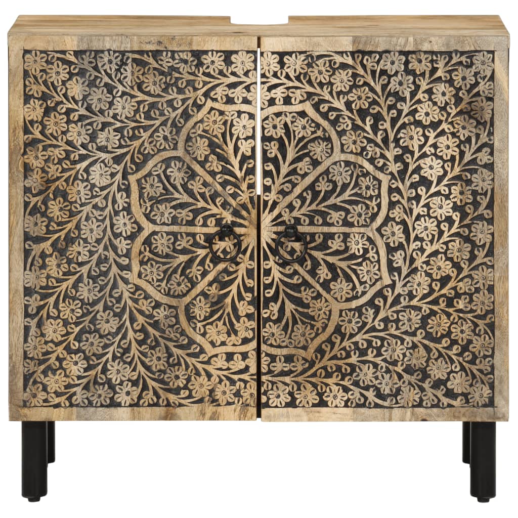 Koupelnová Skříňka Pod Umyvadlo 62X33X58 Cm Masivní Mangovník