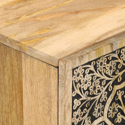 Koupelnová Skříňka 38 X 33 X 58 Cm Masivní Mangovníkové Dřevo