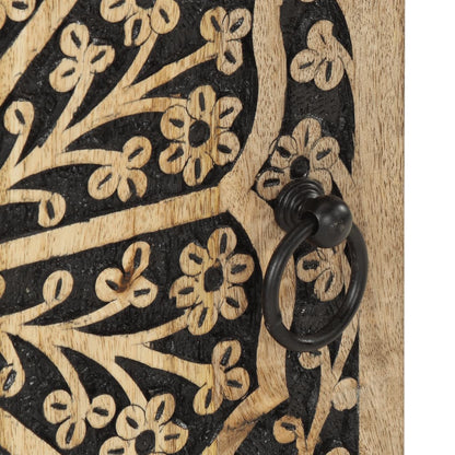 Koupelnová Skříňka 38 X 33 X 58 Cm Masivní Mangovníkové Dřevo