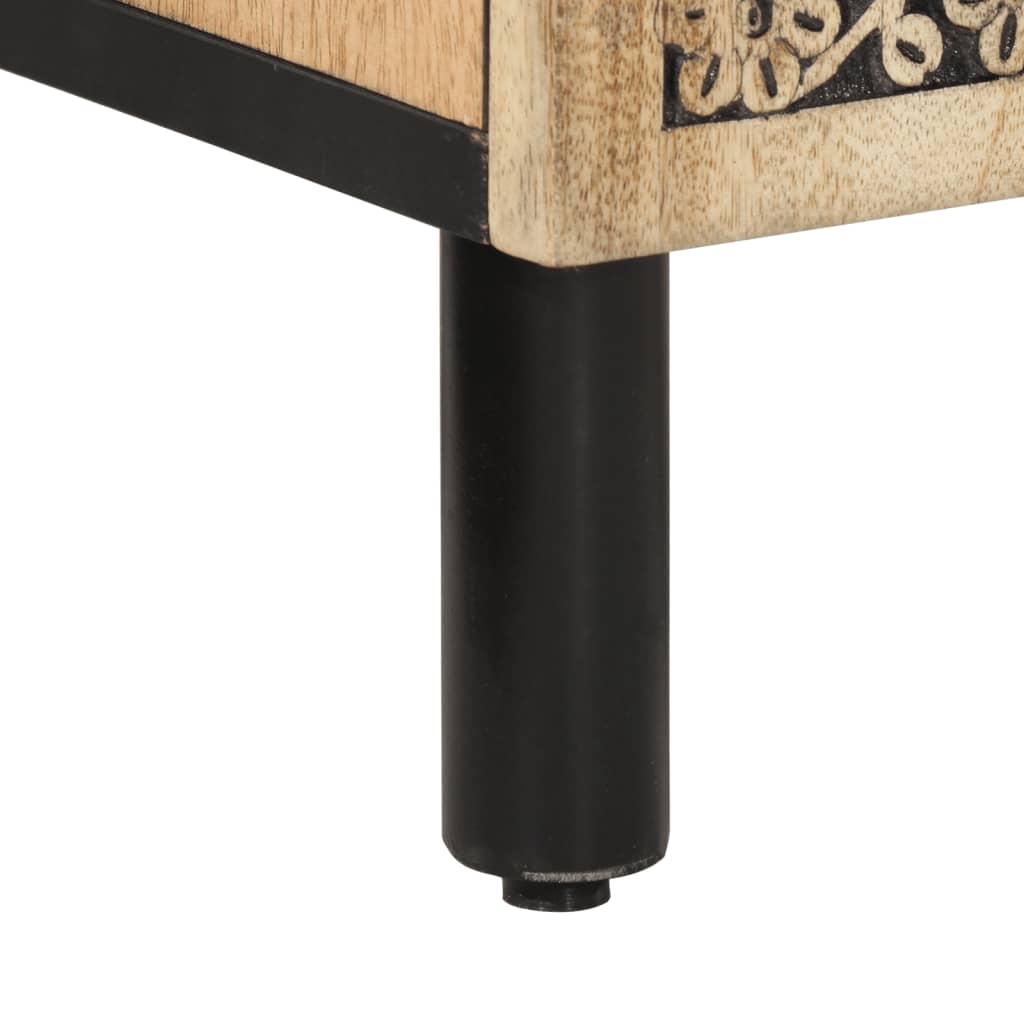 Koupelnová Skříňka 38 X 33 X 58 Cm Masivní Mangovníkové Dřevo