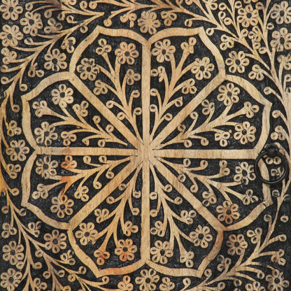 Koupelnová Skříňka 38 X 33 X 160 Cm Masivní Mangovníkové Dřevo