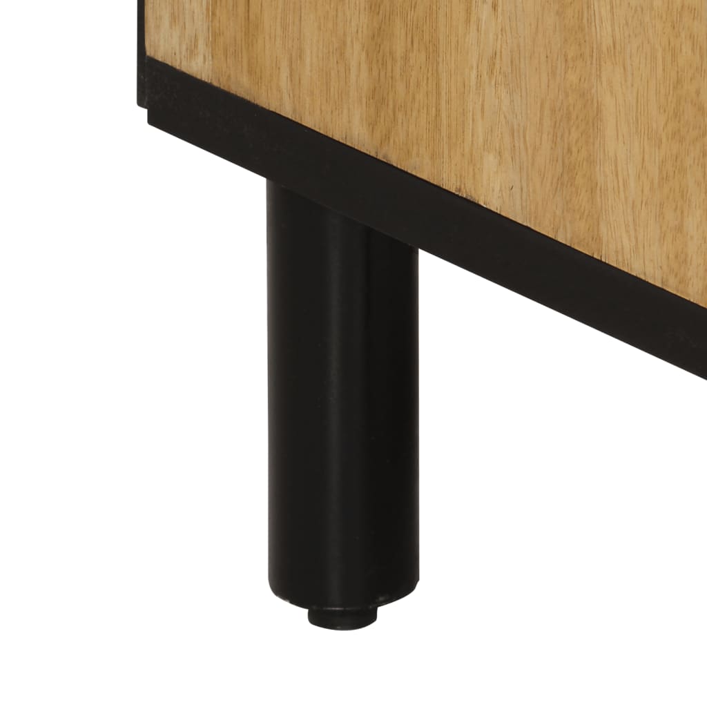 Koupelnová Skříňka 38 X 33 X 160 Cm Masivní Mangovníkové Dřevo