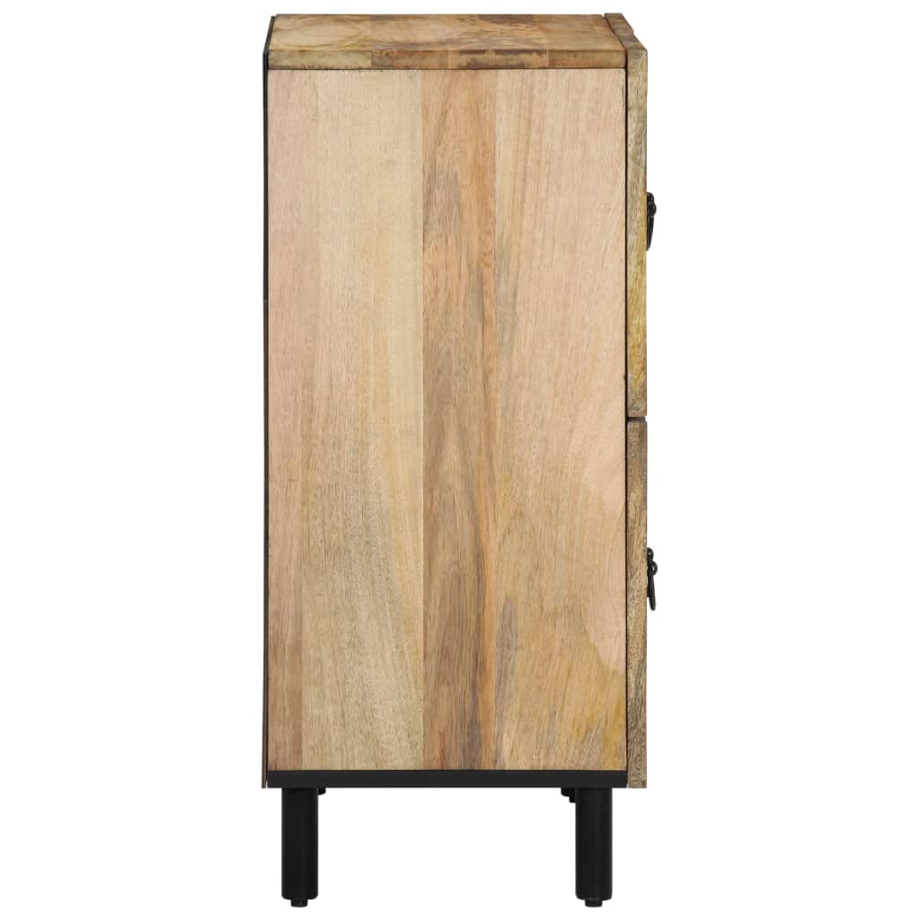 Odkládací Skříňka 60 X 33 X 75 Cm Masivní Mangovníkové Dřevo