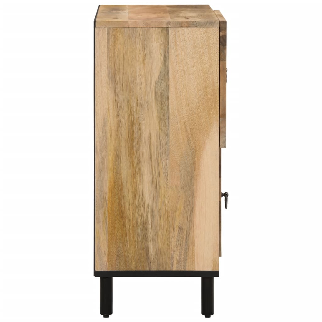 Odkládací Skříňka 80 X 33 X 75 Cm Masivní Mangovníkové Dřevo