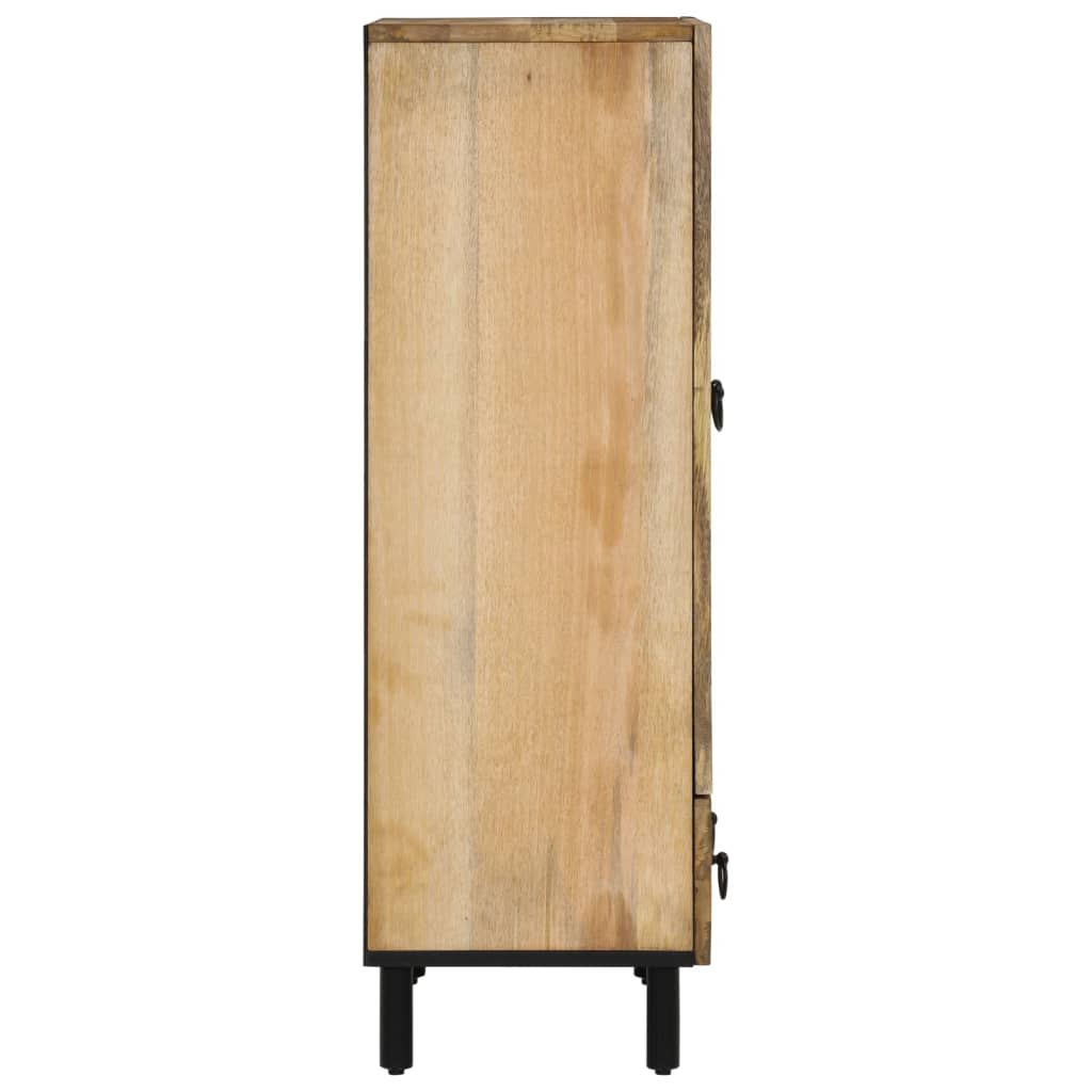 Skříň Highboard 60 X 33 X 100 Cm Masivní Mangovníkové Dřevo