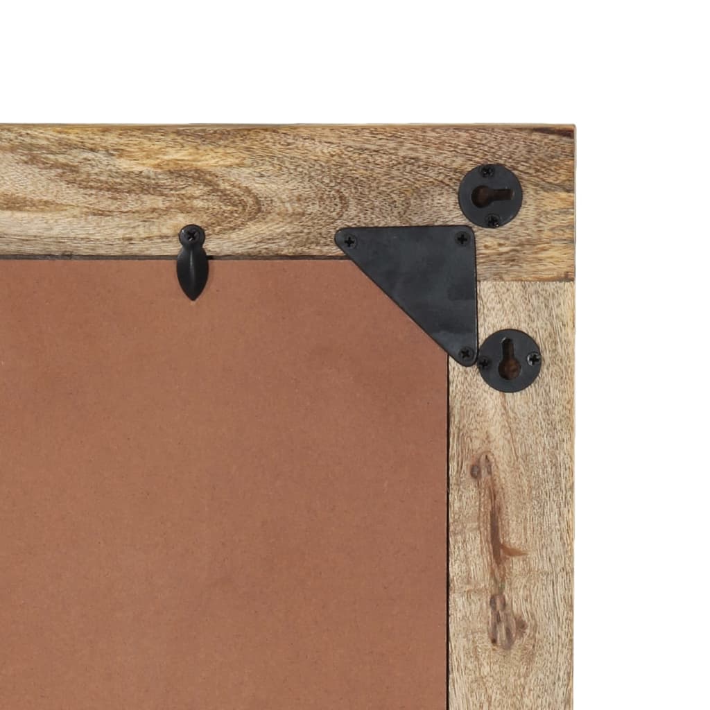 Koupelnové Zrcadlo 50 X 70 X 2,5 Cm Masivní Mangovník A Sklo