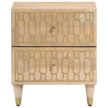 Noční Stolky 2 Ks 40 X 33 X 46 Cm Masivní Mangovníkové Dřevo