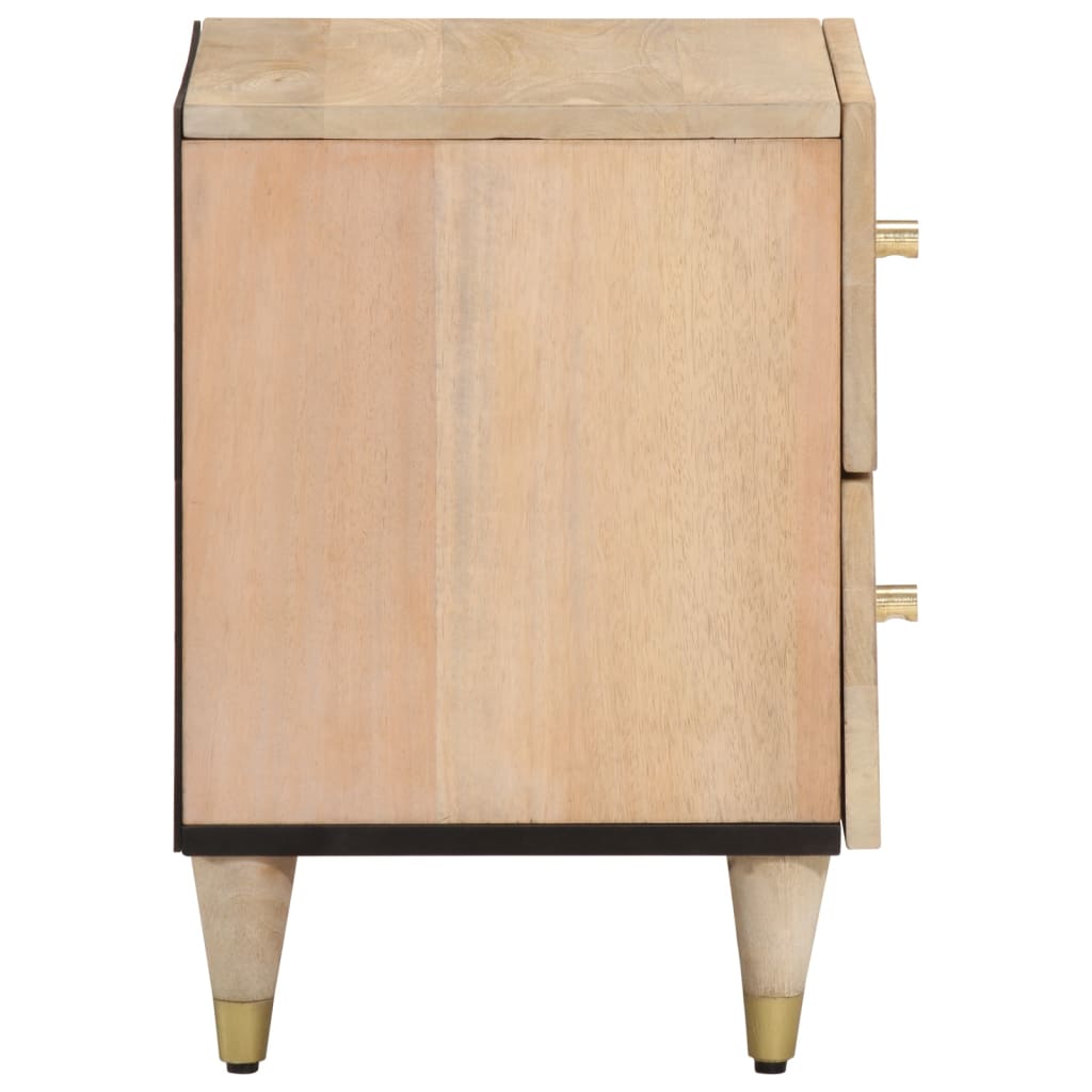 Noční Stolky 2 Ks 40 X 33 X 46 Cm Masivní Mangovníkové Dřevo