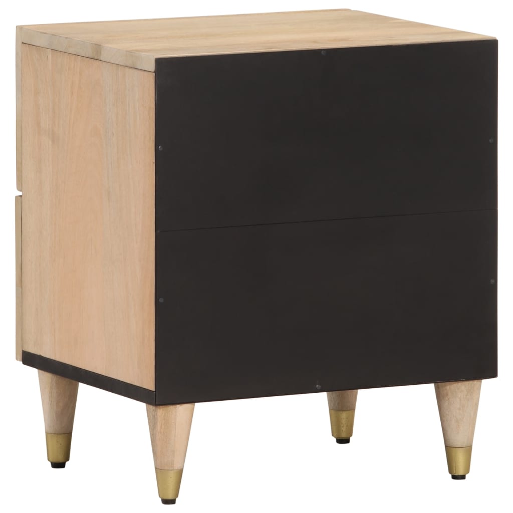 Noční Stolky 2 Ks 40 X 33 X 46 Cm Masivní Mangovníkové Dřevo