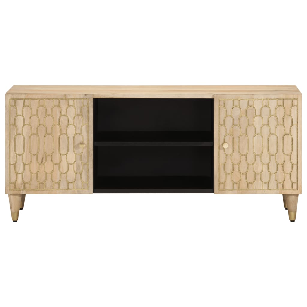 Tv Skříňka 105X33X46 Cm Masivní Mangovníkové Dřevo