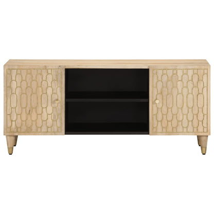 Tv Skříňka 105X33X46 Cm Masivní Mangovníkové Dřevo