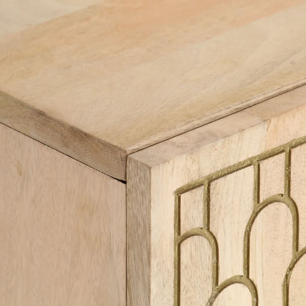 Tv Skříňka 105X33X46 Cm Masivní Mangovníkové Dřevo