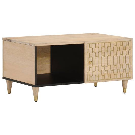 Konferenční Stolek 80 X 50 X 40 Cm Masivní Mangovníkové Dřevo