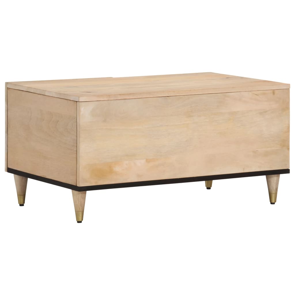 Konferenční Stolek 80 X 50 X 40 Cm Masivní Mangovníkové Dřevo