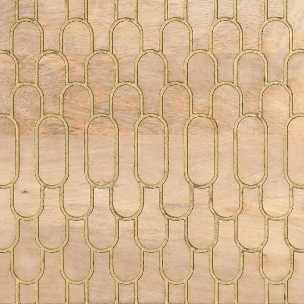 Konferenční Stolek 80 X 50 X 40 Cm Masivní Mangovníkové Dřevo
