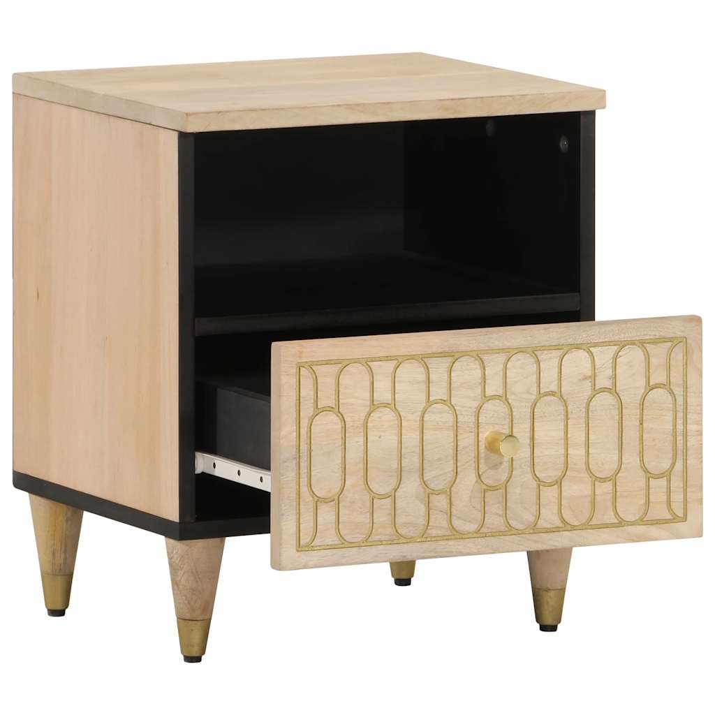 Noční Stolky 2 Ks 40 X 33 X 46 Cm Masivní Mangovníkové Dřevo