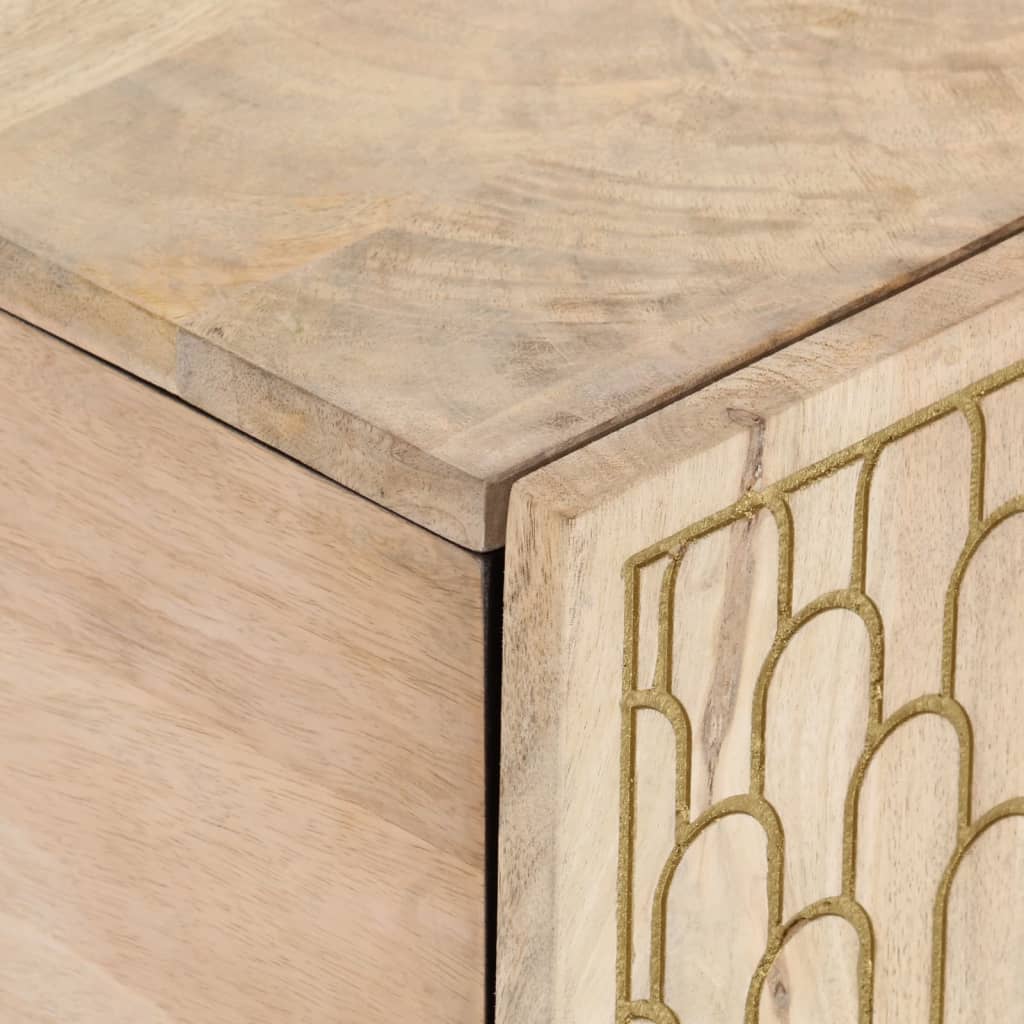 Konferenční Stolek 100 X 54 X 40 Cm Masivní Mangovníkové Dřevo