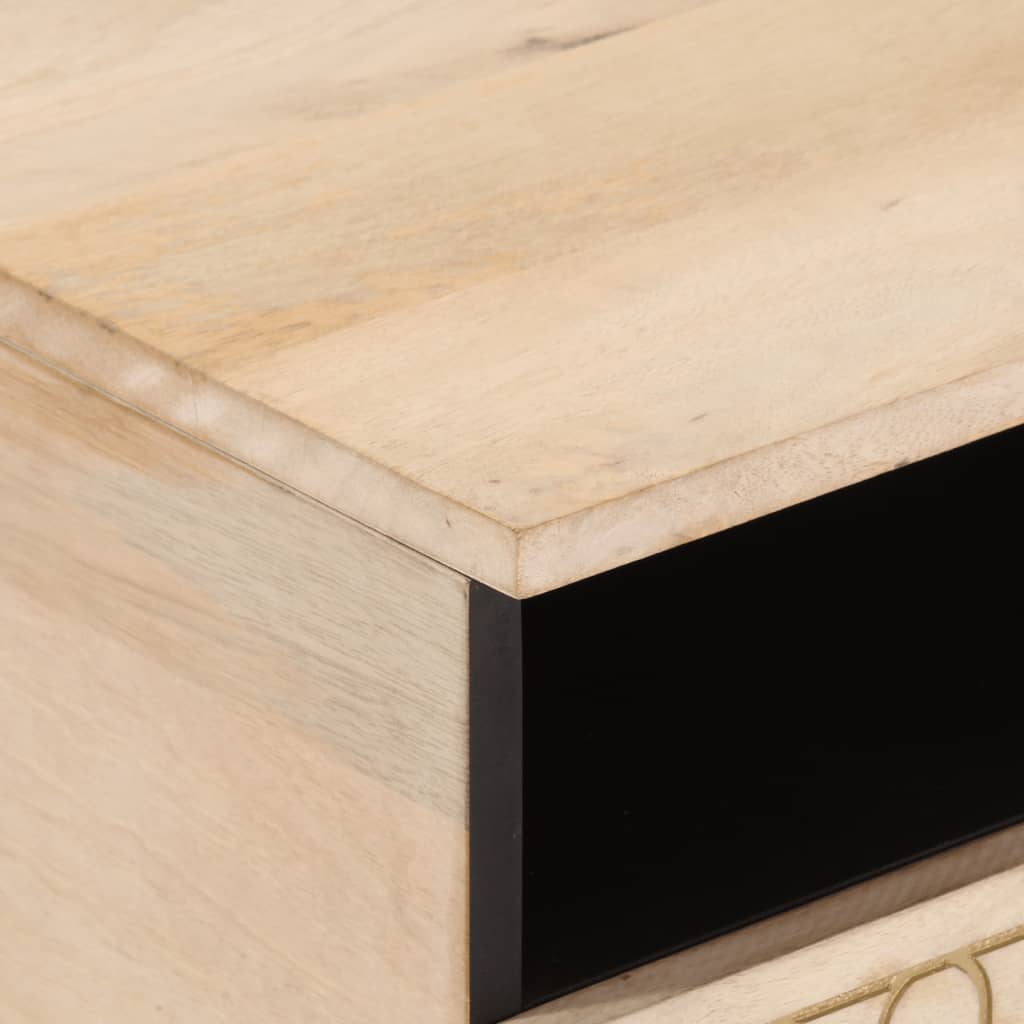 Konferenční Stolek 80 X 54 X 40 Cm Masivní Mangovníkové Dřevo
