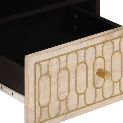 Konferenční Stolek 80 X 54 X 40 Cm Masivní Mangovníkové Dřevo