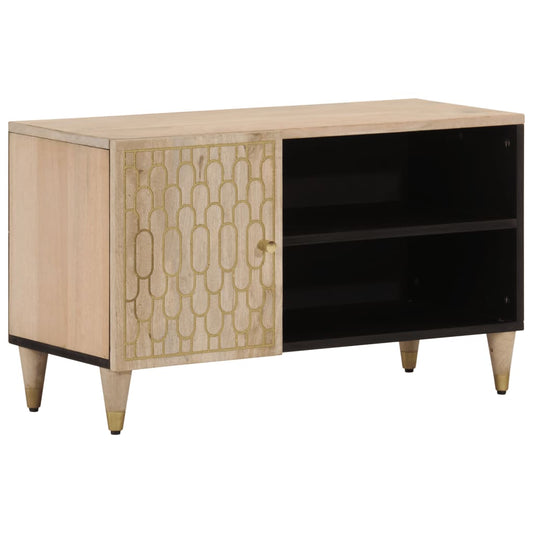 Tv Skříňka 80 X 31 X 46 Cm Masivní Mangovníkové Dřevo