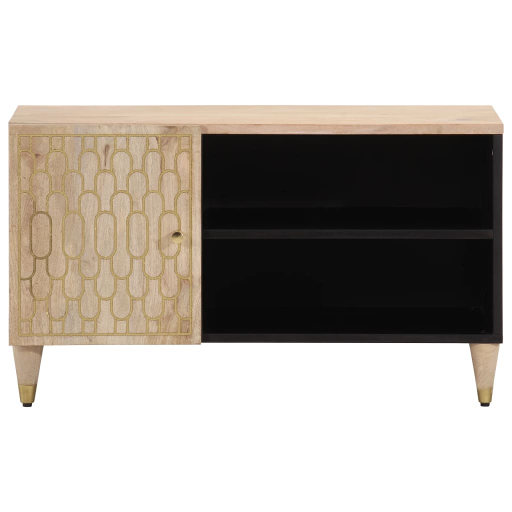 Tv Skříňka 80 X 31 X 46 Cm Masivní Mangovníkové Dřevo
