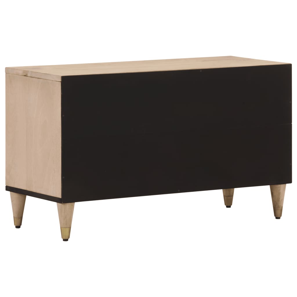 Tv Skříňka 80 X 31 X 46 Cm Masivní Mangovníkové Dřevo