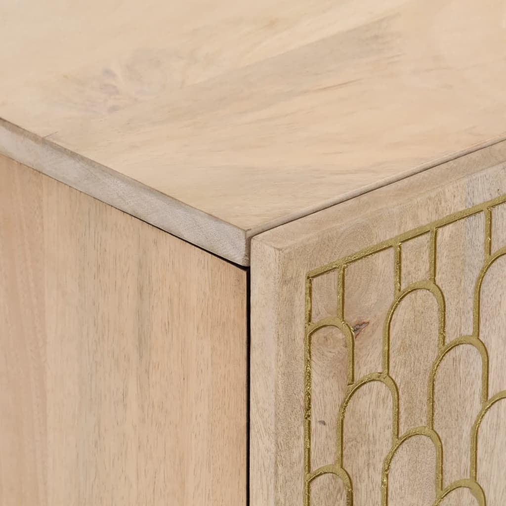 Tv Skříňka 80 X 31 X 46 Cm Masivní Mangovníkové Dřevo