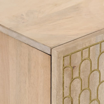 Tv Skříňka 80 X 31 X 46 Cm Masivní Mangovníkové Dřevo