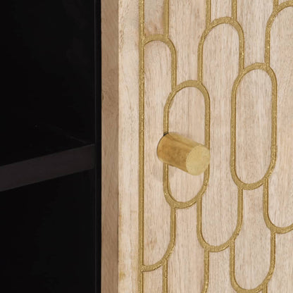 Tv Skříňka 80 X 31 X 46 Cm Masivní Mangovníkové Dřevo