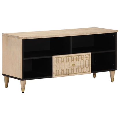 Tv Skříňka 100 X 33 X 46 Cm Masivní Mangovníkové Dřevo