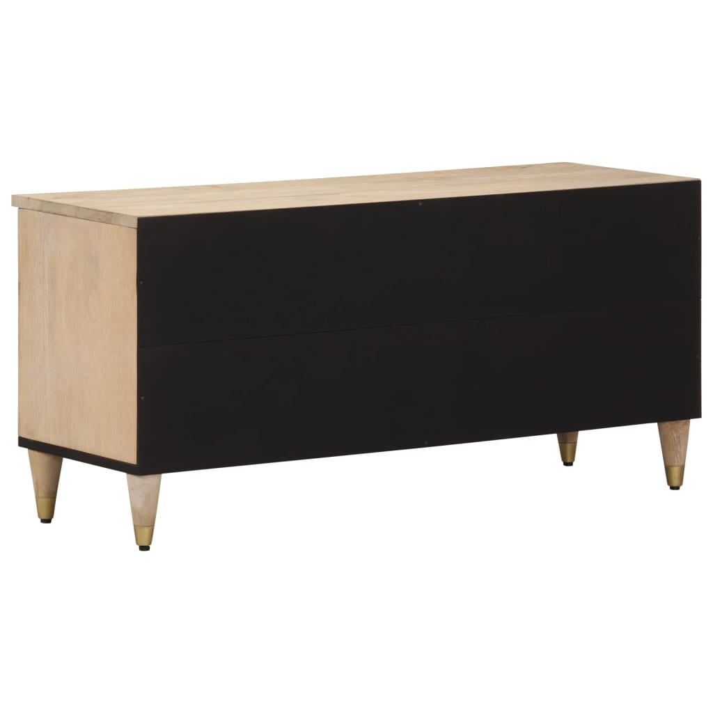 Tv Skříňka 100 X 33 X 46 Cm Masivní Mangovníkové Dřevo