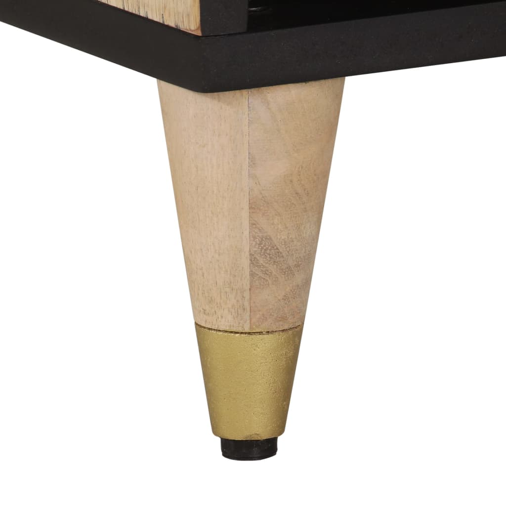 Tv Skříňka 100 X 33 X 46 Cm Masivní Mangovníkové Dřevo
