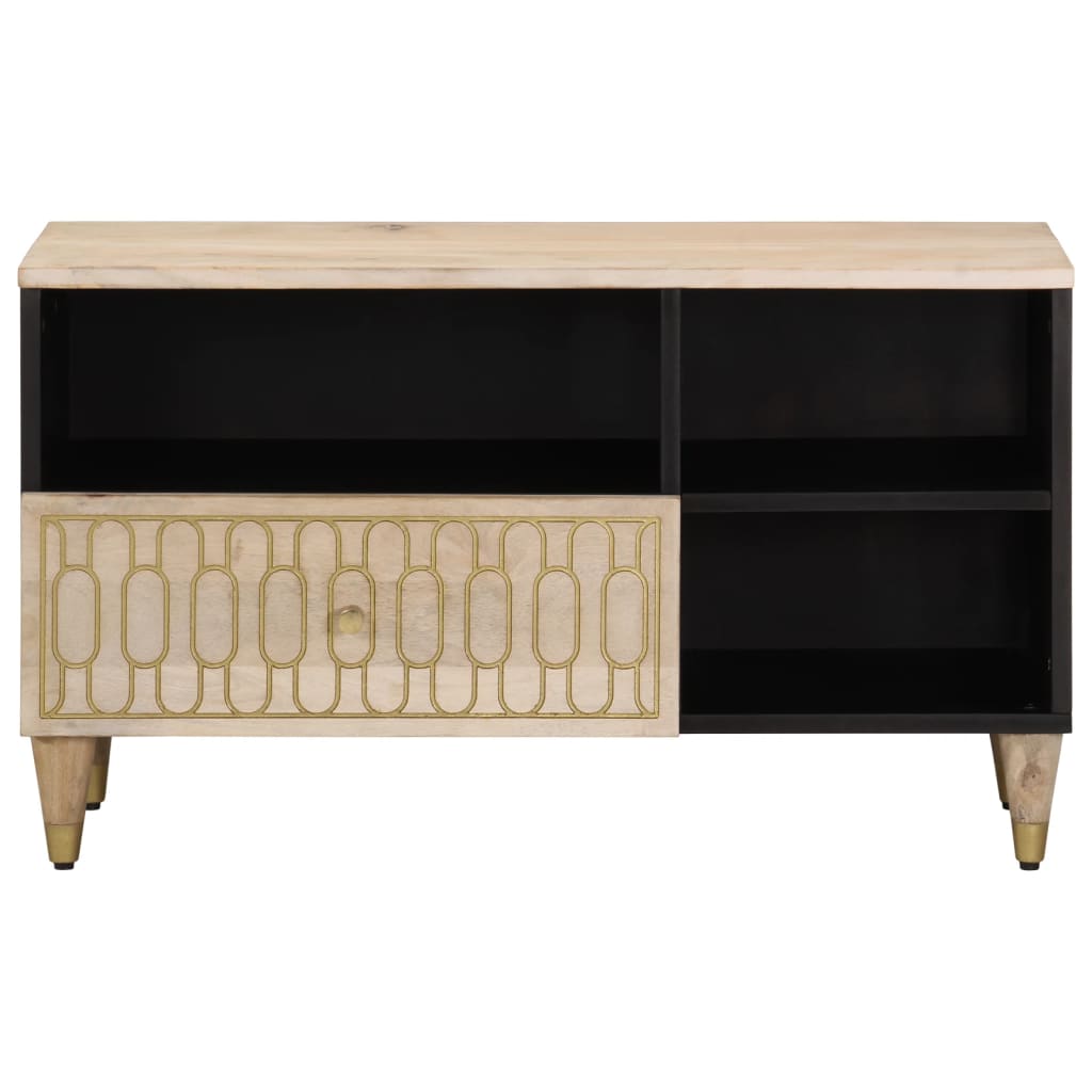 Tv Skříňka 80 X 33 X 46 Cm Masivní Mangovníkové Dřevo