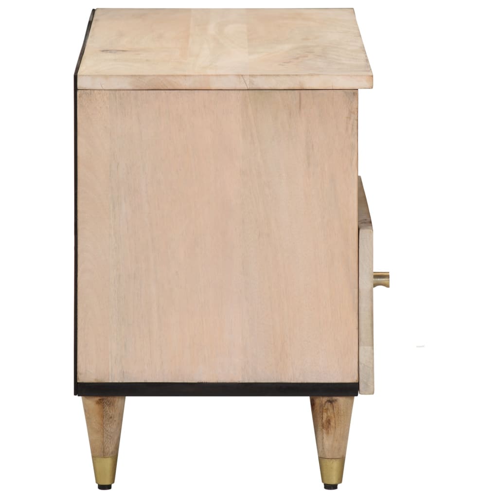 Tv Skříňka 80 X 33 X 46 Cm Masivní Mangovníkové Dřevo