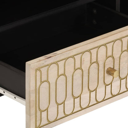 Tv Skříňka 80 X 33 X 46 Cm Masivní Mangovníkové Dřevo
