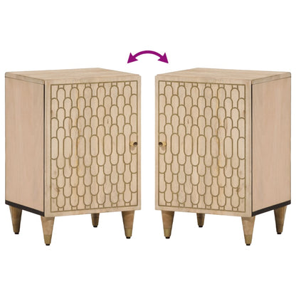 Koupelnová Skříňka 38 X 33 X 58 Cm Masivní Mangovníkové Dřevo