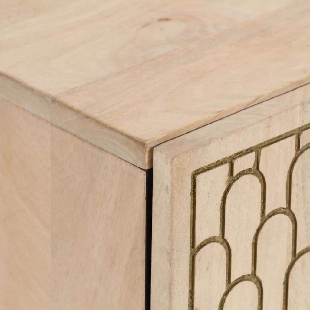 Koupelnová Skříňka 38 X 33 X 58 Cm Masivní Mangovníkové Dřevo