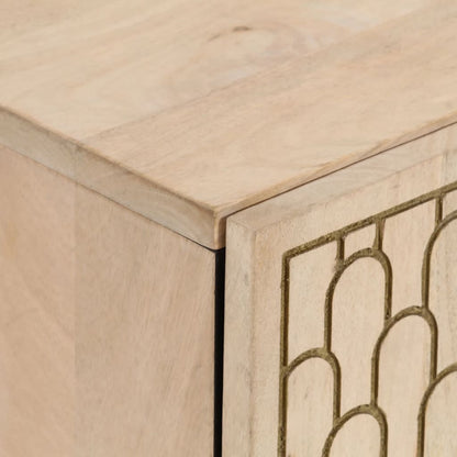 Koupelnová Skříňka 38 X 33 X 58 Cm Masivní Mangovníkové Dřevo