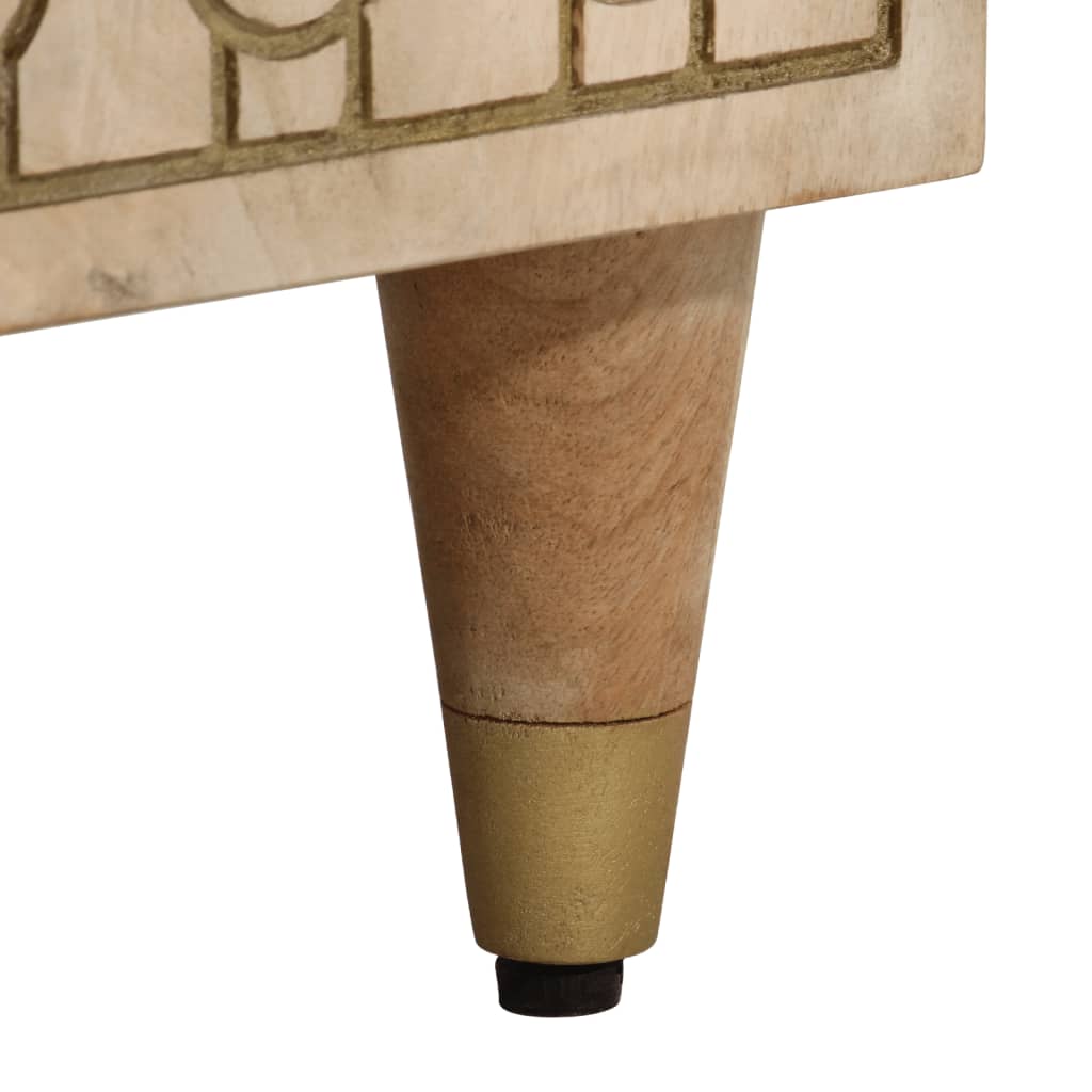 Koupelnová Skříňka 38 X 33 X 58 Cm Masivní Mangovníkové Dřevo