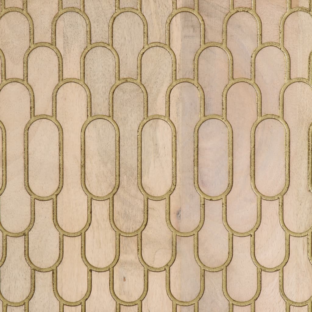 Koupelnová Skříňka 38 X 33 X 160 Cm Masivní Mangovníkové Dřevo