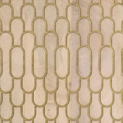 Koupelnová Skříňka 38 X 33 X 160 Cm Masivní Mangovníkové Dřevo