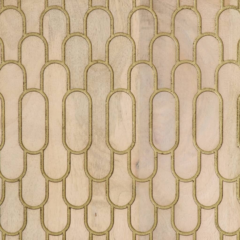 Odkládací Skříňka 90 X 33 X 75 Cm Masivní Mangovníkové Dřevo