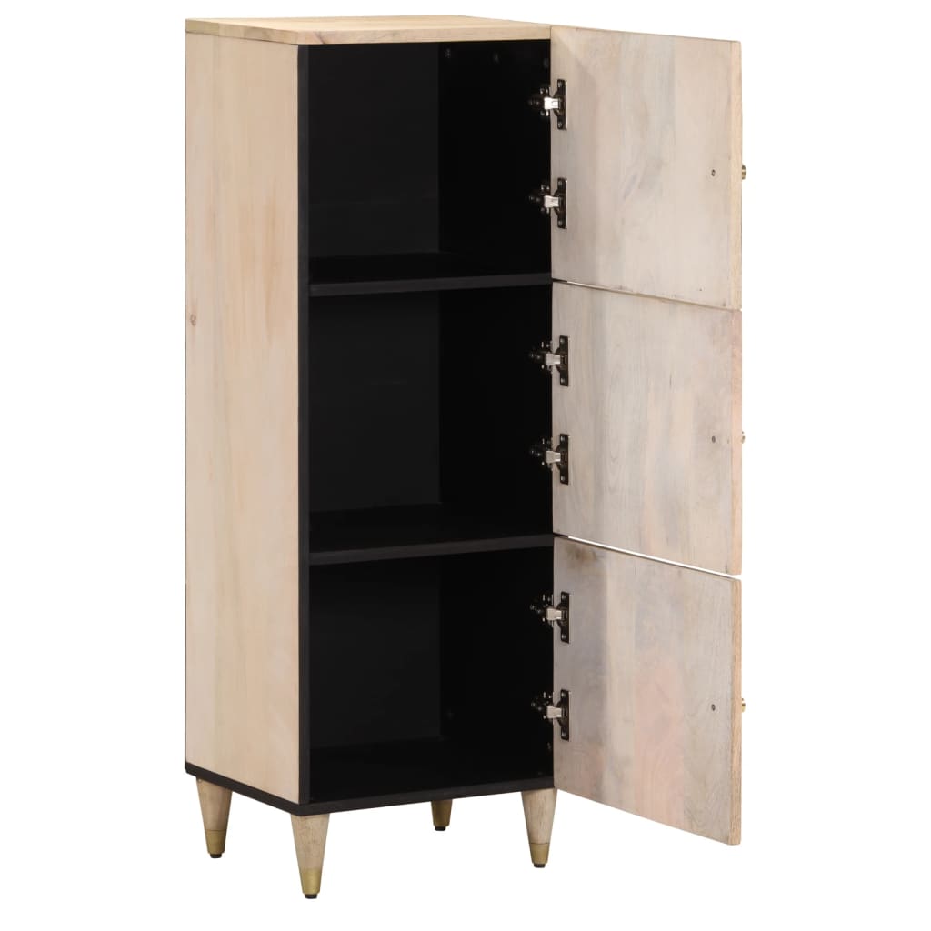 Skříň Highboard 40 X 33 X 110 Cm Masivní Mangovníkové Dřevo