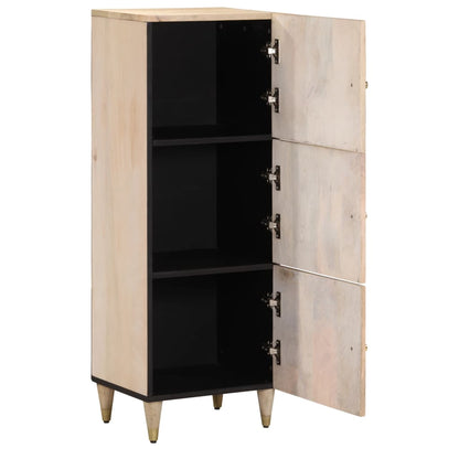 Skříň Highboard 40 X 33 X 110 Cm Masivní Mangovníkové Dřevo