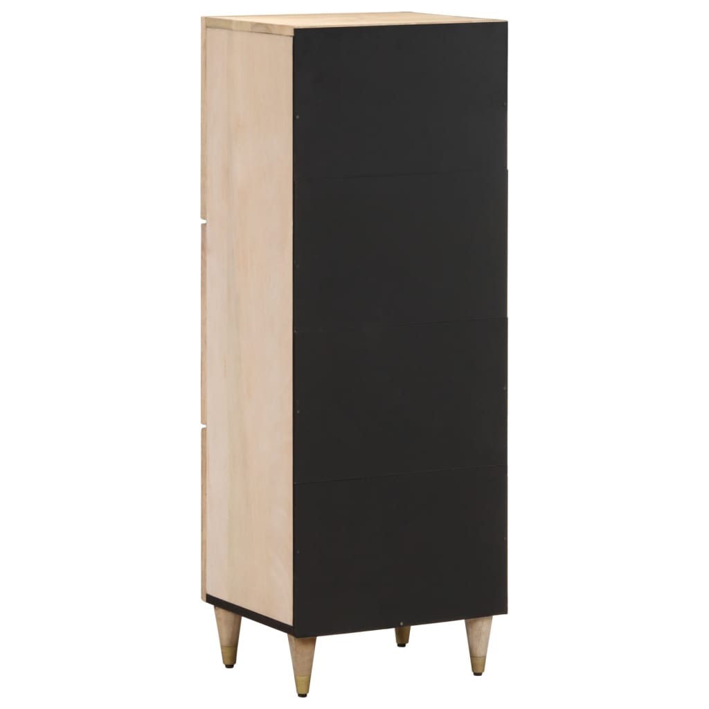 Skříň Highboard 40 X 33 X 110 Cm Masivní Mangovníkové Dřevo