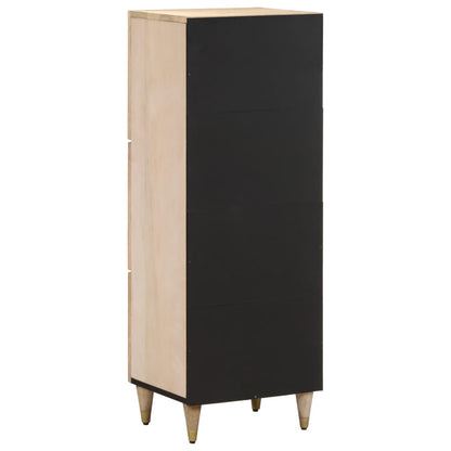 Skříň Highboard 40 X 33 X 110 Cm Masivní Mangovníkové Dřevo