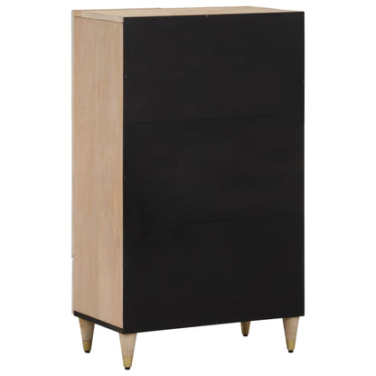 Skříň Highboard 60 X 33 X 100 Cm Masivní Mangovníkové Dřevo