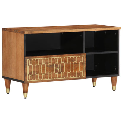 Tv Skříňka 80 X 33 X 46 Cm Masivní Mangovníkové Dřevo