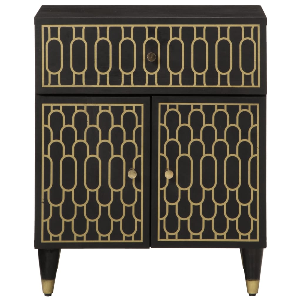 Noční Stolek 50 X 33 X 60 Cm Masivní Mangovníkové Dřevo